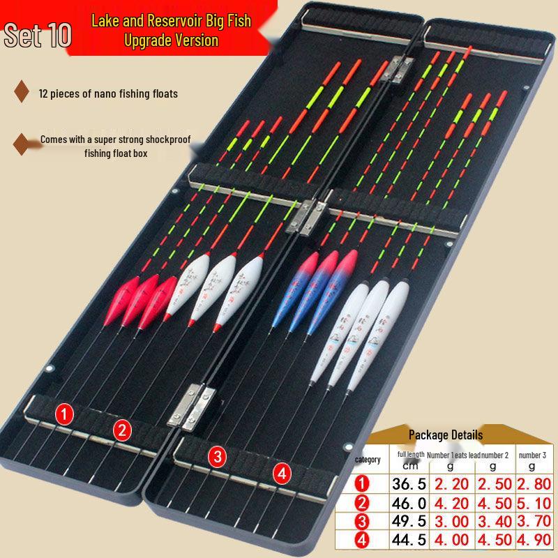 High-Sensitivity Nano Bright Fishing Float Set for Carp & Crucian Carp