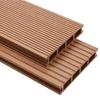 VidaXL WPC Terrace Panels and Accessories 16 M² Brown Flooring 273809