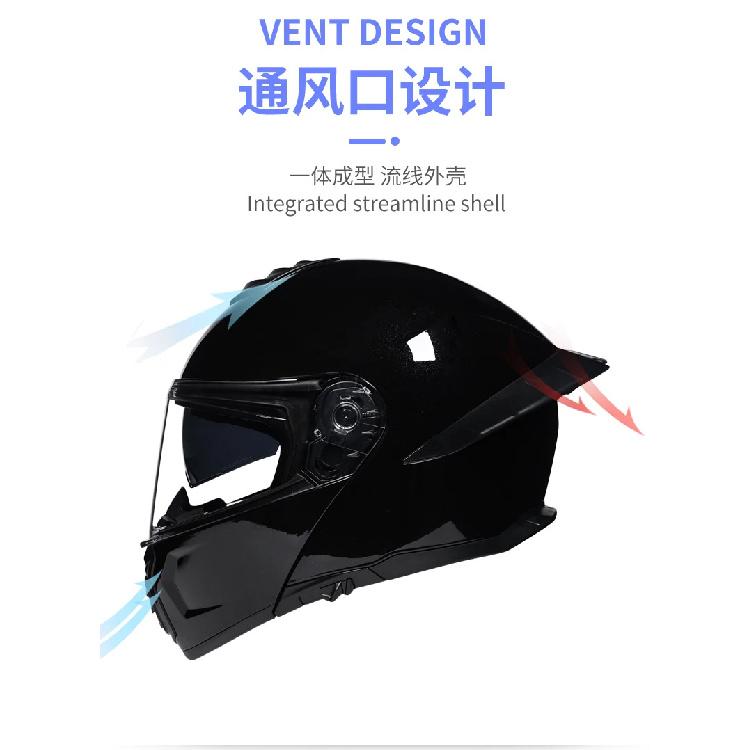 Orz-B08A-Motorcycle helmet, men's and women's four season open face helmet, double mirror knight semi full face helmet