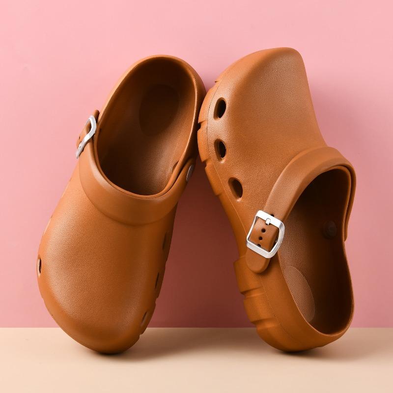 Hole Shoes Women's Summer Couple Indoor Bathroom Bath Non-slip Home Household Soft Bottom Eva Cool Slippers Men