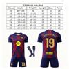 Echipament Sportiv Fotbal Barcelona Yamal pentru Copii Set Tricou, Albastru