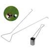 Stainless Steel Golf Hole Cup Picker Putting Green Double Hook Golf Training Aids Accessories
