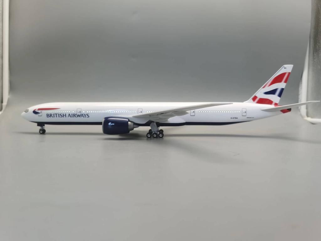 47CM 1/157 Scale B777 BRITISH Airways Airlines777 Model Plane With Lights& Wheels Base Diecast Resin Airplane Home Display Colle