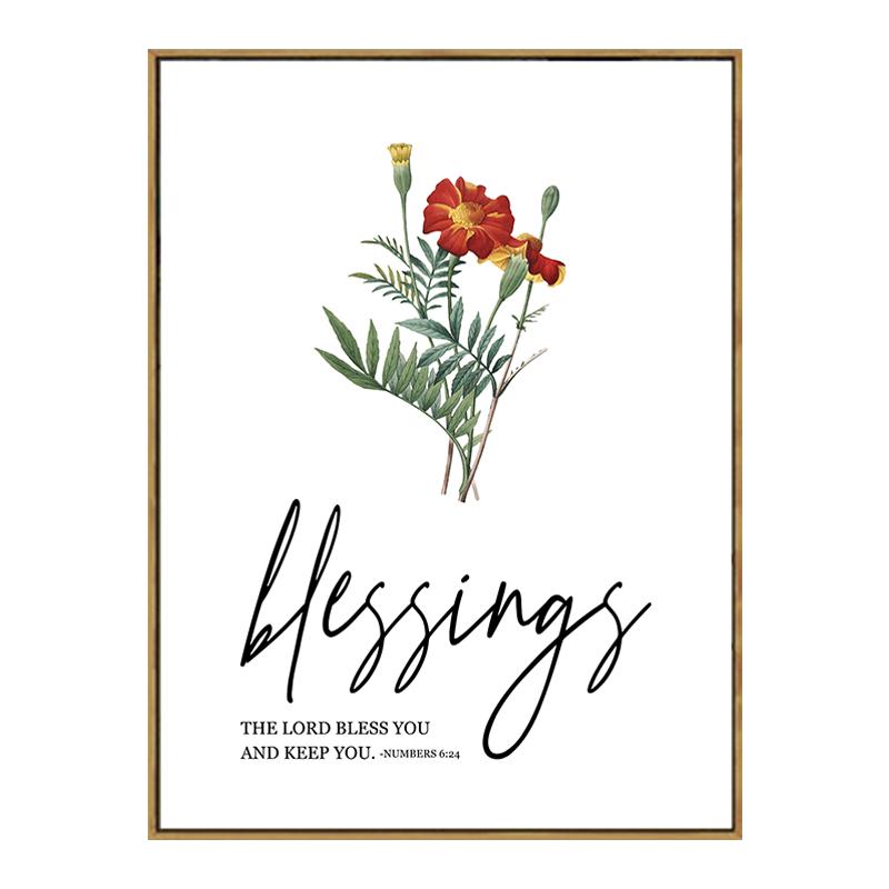 

Библейский стих, плакат с цитатой, цветы, интерьерные декоративные картины, холст, настенные художественные фотографии, эстетическое украшение для гостиной, скандинавский стиль 30x40cm No Framed