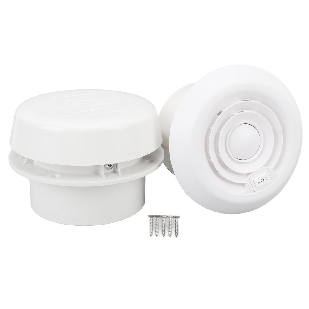 RV Roof Vent Fan 3000RPM 90CFM Mushroom Head Motorhome Exhaust Fan with Mesh Screen for Camper Yacht DC12V