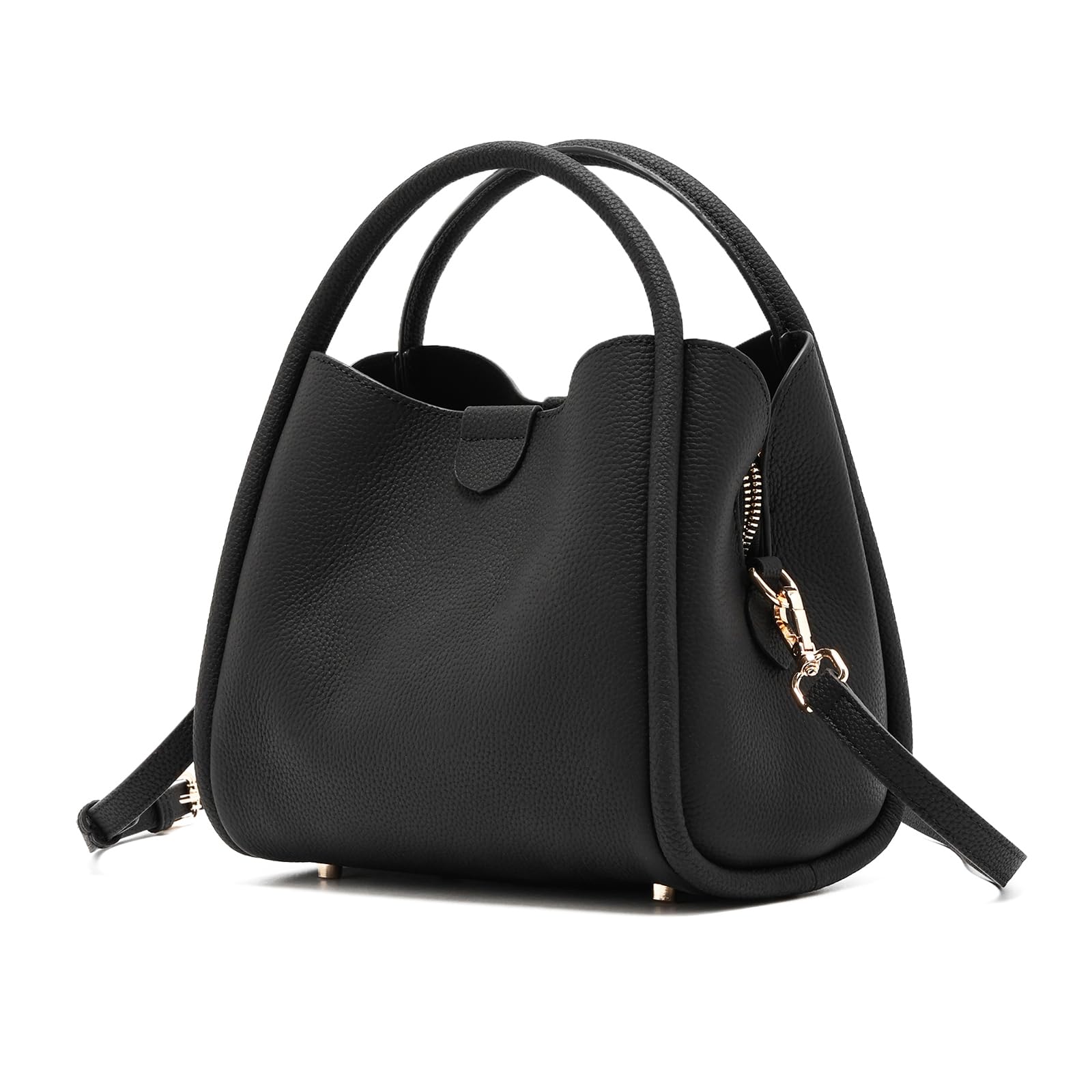 

[imeetu] High-quality Genuine Leather Shoulder Bag, Women s 3-Way Handbag with 3 Compartments, Large Capacity, High-Quality Look, Simple and Casual,