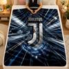 Flanelinis pledas Juventus FC Šiltas minkštas pledas naudojimui patalpoje ant sofos, lovos, svetainėje