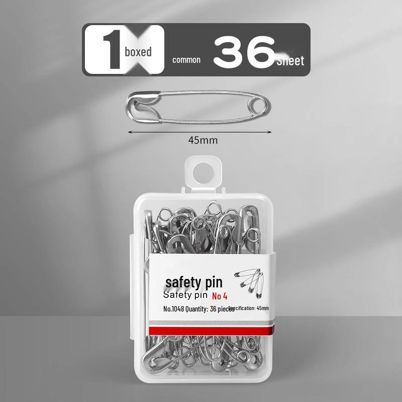 Old-Fashioned Large Safety Brooch Pins: Sturdy, Thickened Design for Securing Clothes