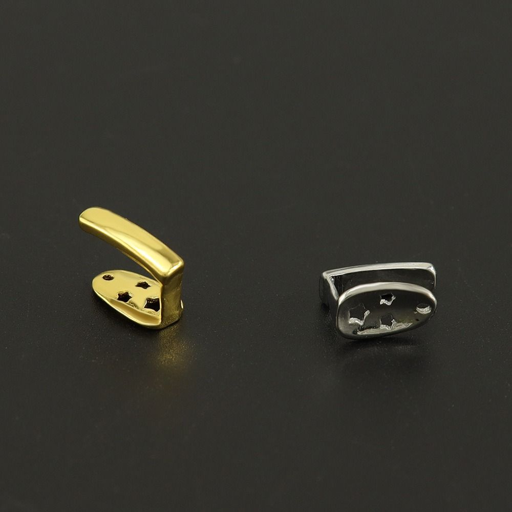 3/5 ks Bling Hip Hop Zubní Grillz Punk Jednoduché Zubní Rovnátka Trendy Jednoduché Klipy Grillz Párty