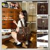 Disney Mickey Korean Style College Casual Lightweight High-Value Stain-Resistant Minimalist Trendy Versatile Backpack Women backpack Brown BMK-72172