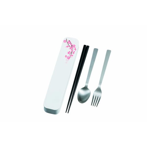 

Tatsumiya Adult Cutlery SAKURA WH Size: Approx. W22.2 D4.4 H2.9 33312