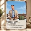 Forrest Gump Minimalistisches Kunstposter Retro D Gedruckte Metallschilder Benutzerdefinierte Wanddekoration Geschenk für Dekor Raum Schlafzimmer Sachen Zuhause