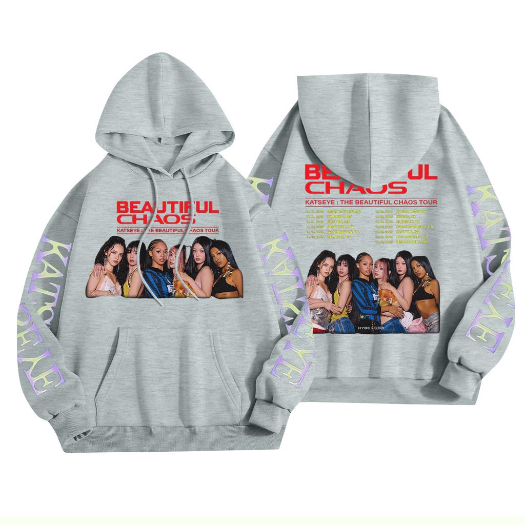 Unisex Fashion Lightweight Long Sleeve Pullover With Pockets Printed Hoodie