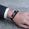 Stylish Men Bracelet Set Selected High Quality 4mm Rope 5 Colors Options 8mm Matte Strand Braslet Casual Wrist Accessories Homme