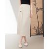 Sishui Nianhua Damen Eleganter Midi-Rock L22042Q1