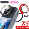 Premium 9H Tempered Glass Lens Guard Screen Protector for Insta360 X5 Plastic HD Camera Lens Protective Cover for Insta360 X5