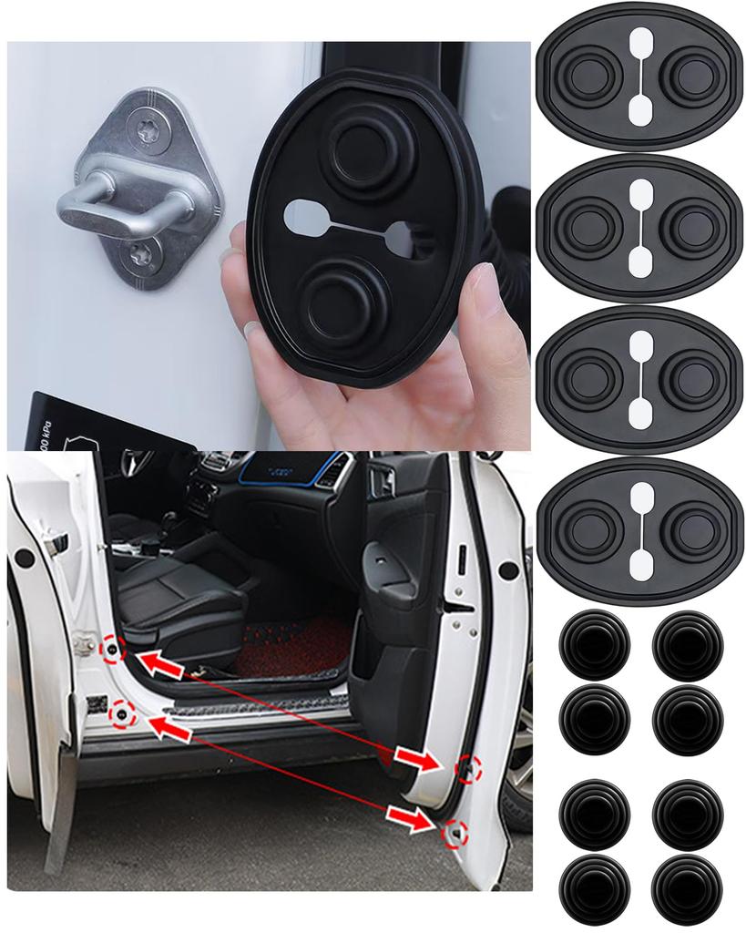 Car Door Lock Door Striker for Mazda Mazda Mazda6 Mazda EV Door Sound Insulation Shock Absorber Silica Gel Car Door Shock Protect Cushion Impact