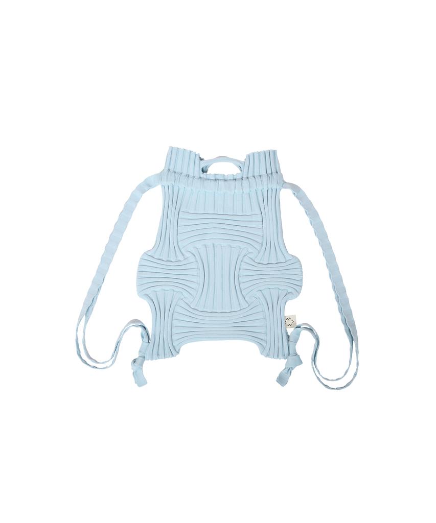 Pleatsmama New Bow Backpack Light Blue