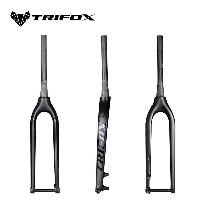 TRIFOX TMK200 29er thru-axle 15x110mm Carbon MTB Fork 1-1/8 -1-1/2  MTB Fork Carbon Fiber Fork MTB Accessories чёрный