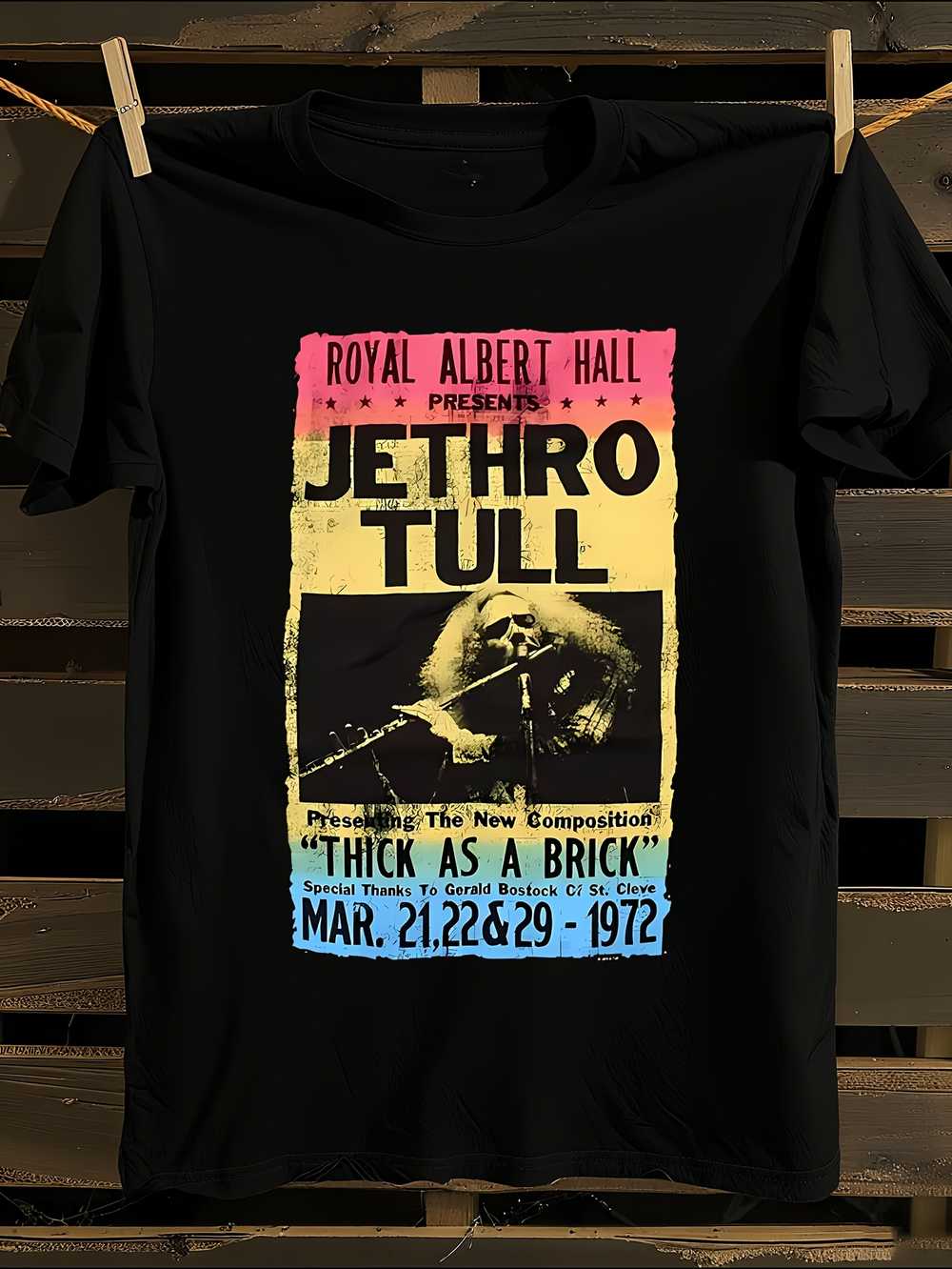 Jethro Tull 1972 Royal Albert Hall Vintage Concert T-Shirt M
