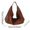 Korean Style PU Dumpling Bag Retro Versatile Commuting Handbag Fashionable Tote Bag  Travel