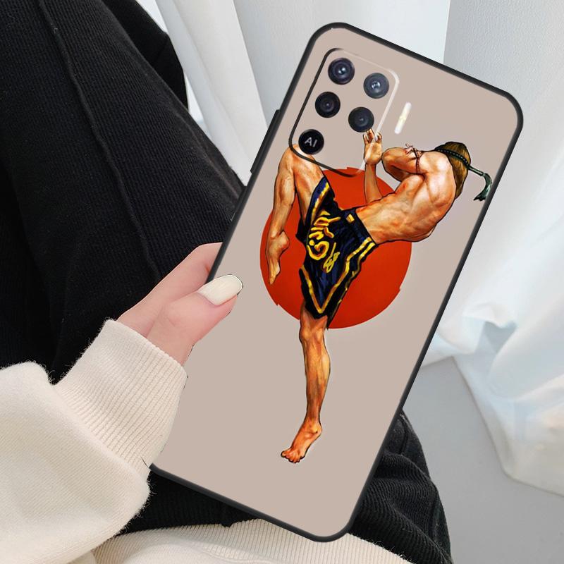 Muay Thai Kickboxing Fight Case For Oppo A96 A76 A16 A60 A98 A58 A78 A18 A38 A80 A40 A77 A57 A17 A74 A54 A94 A15 A5 Pro