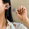 Creative Butterfly Earphone Clips Silver Earphone Decorations Photography Prop