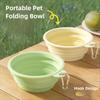 Zusammenklappbare Katzen Haustier Faltbare Schüssel mit Karabiner Faltbares Zubehör Geschirr Outdoor Camping