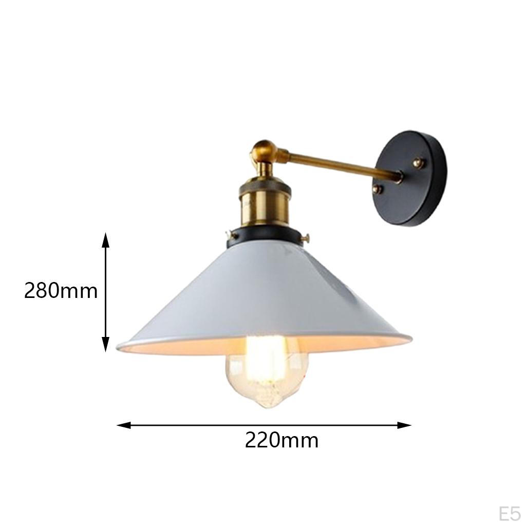 E27 1 Light Lampshade Decorate Industrial Iron Sconce Lights Creative Style for Lighting Restaurant