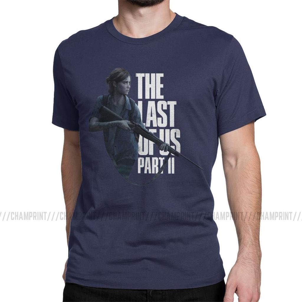 Uomo The Last Of Us Parte 2 Ellie Night Hunting T Shirt Cotone Abbigliamento Divertente Corto