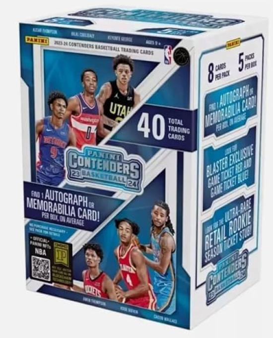 

2023-24 Panini Contenders Basketball Blaster Box - 2023-24 Panini Contenders Basketball Blaster Box [Предмет]