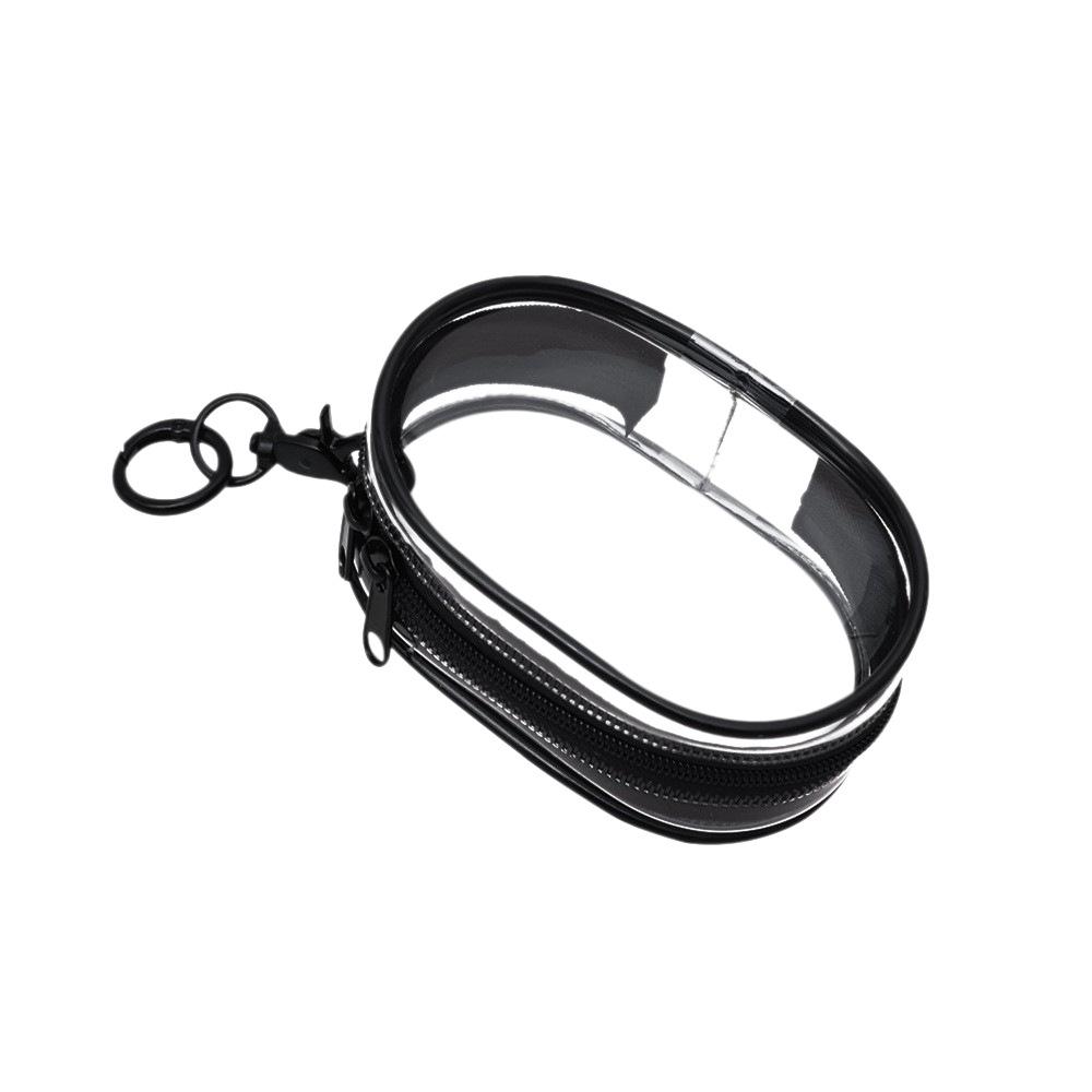 Mini Waterproof PVC Zipper Earphone Case & Cable Organizer with Hanging Buckle