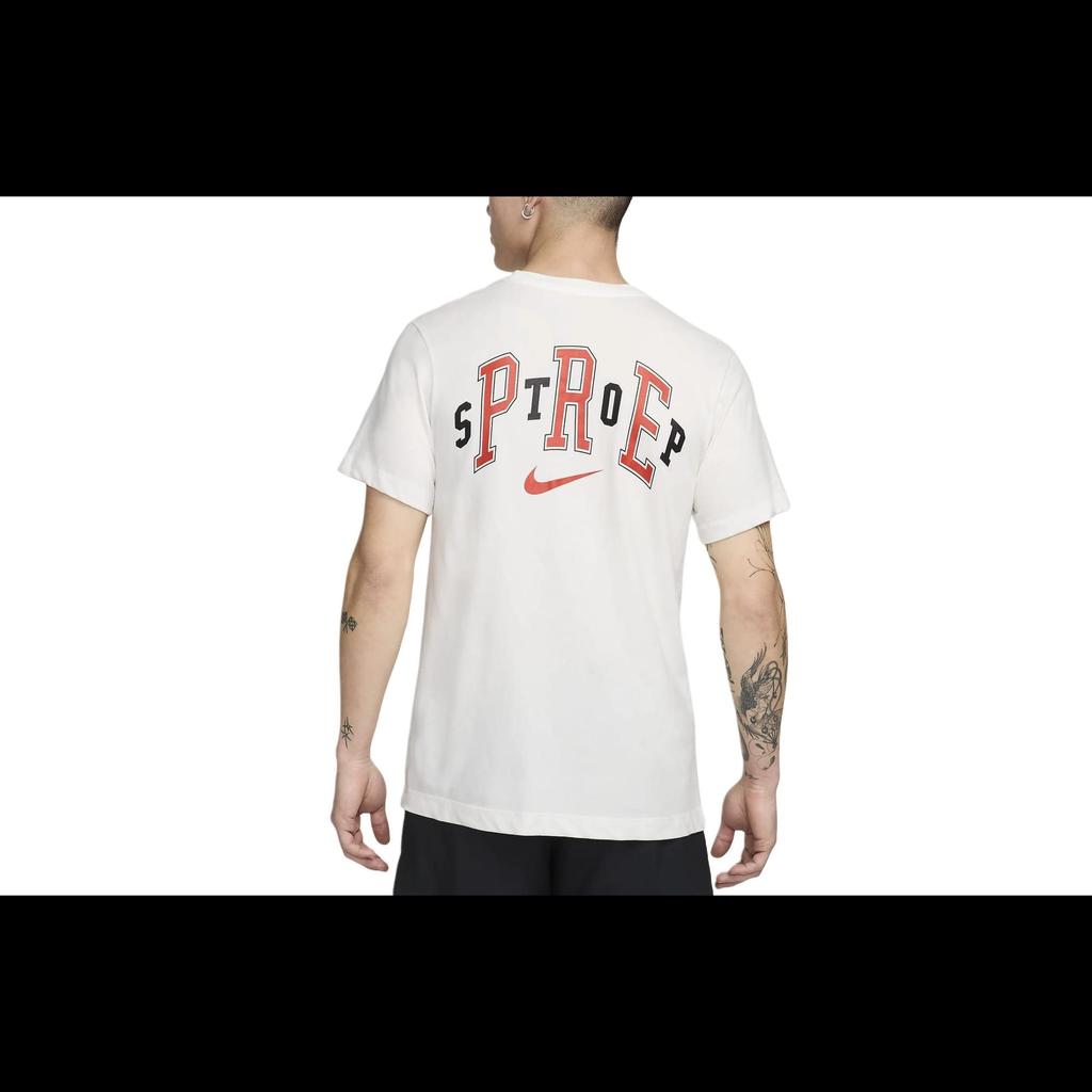 Nike T Shirts Men's Summit White Crew Neck Moderate Straight Fit FV8393-121