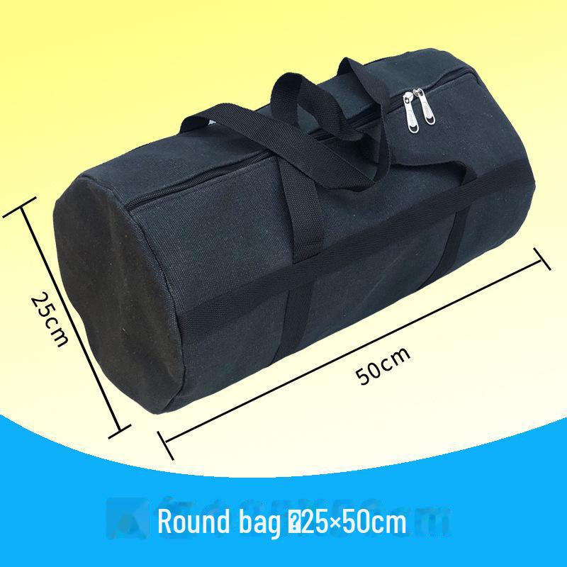 Large Capacity Wear-Resistant Canvas Tool Bag for Electricians and Woodworkers with Multi-Function Storage