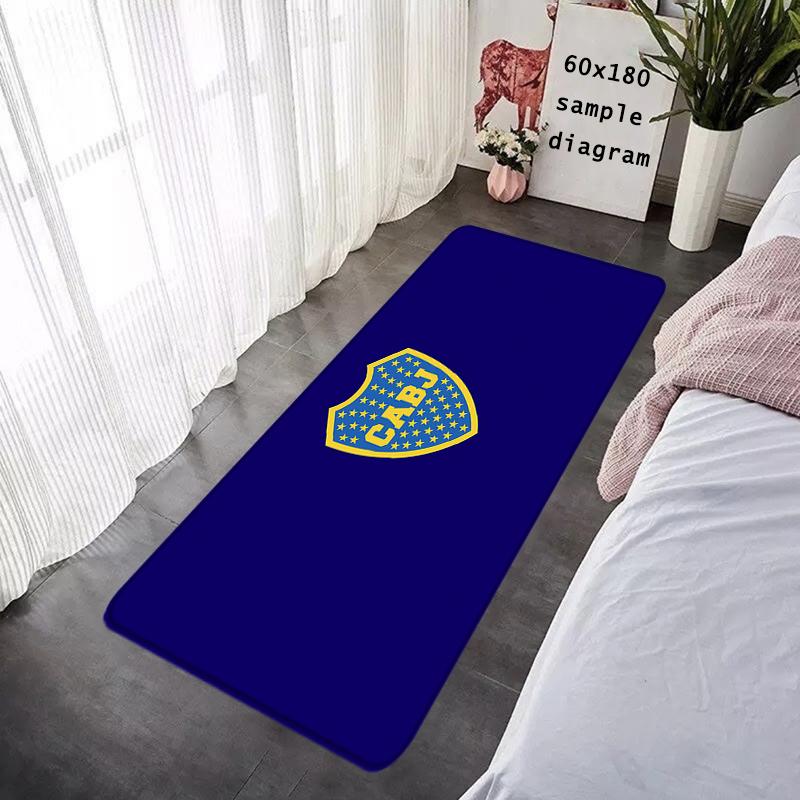 Doormat Flannel Floor Mat Indoor Foot Rug Prayer Bedside Mats Atléticos Bocas Juniors Kitchen Corridor Carpet Soft Balcony Decor