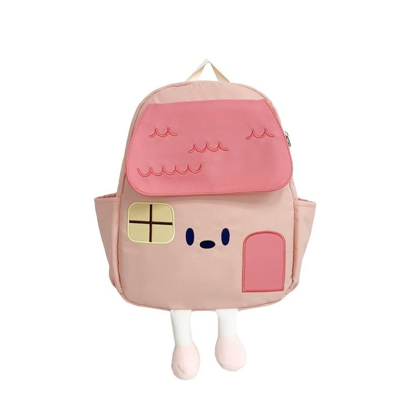 Adorable Cartoon House Design Kids Backpack For Boys And Girls Ideal For School