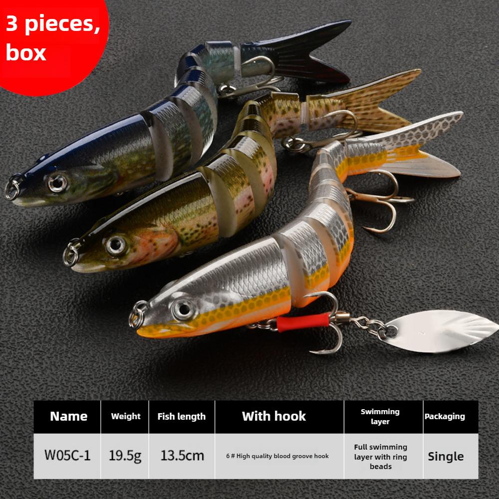 

в штучной упаковке (задавать) многосекционная приманка для рыбы Luya, пресноводная жесткая приманка, распродажа экспресс-доставки дальнего заброса 14 см 8-секционная рыба 8-секционная многосекционная приманка рыболовные снасти Look at the picture and choo