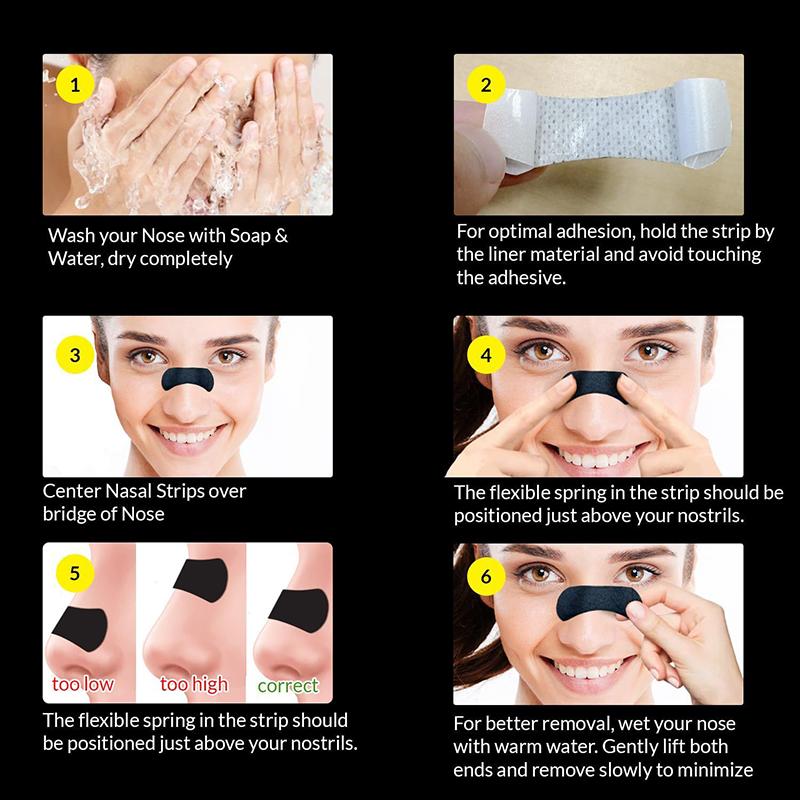 10 Stück Besser Atmen Nasenatmungsstreifen Für Besseren Schlaf Schweißfest Sport Anti Schnarchen Atmen