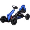 Kids Pedal Go Kart, with Adjustable Seat, EVA Wheels, Seat, Handbrake - Blue