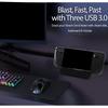 6-in-1 Portable Steam- Deck Docking Station HDMI2.0 4K@60Hz Gigabit-Ethernet 3 USB3.0 Port USB-C Port for Gaming