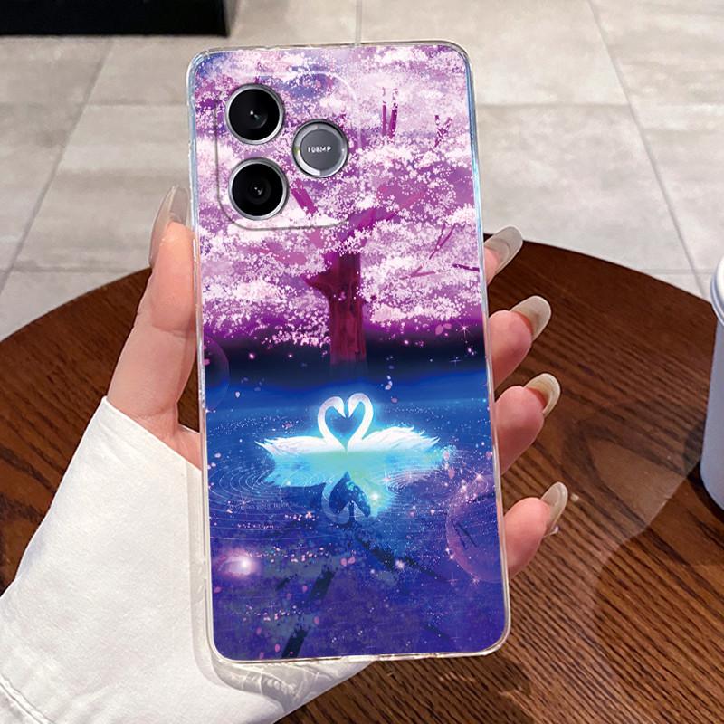 Jelly Casing For Honor 600 Lite / Honor 500 Smart 5G Clear Silicone Soft TPU Back Cover Cute Cat Rabbit Heart Protective Case