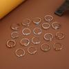 Multi-Piece Ring Set Of 19, Beach Style Women'S Jewelry.