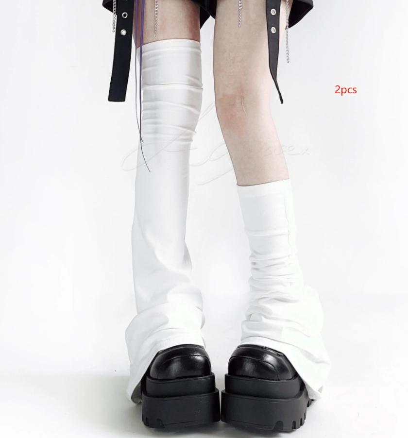 Calze a coscia Y2K Elasticità Dimagranti Ginocchiere Stile Giapponese Femboy Piccante Sopra il ginocchio Polsini a forma di corno Accessori Sexy