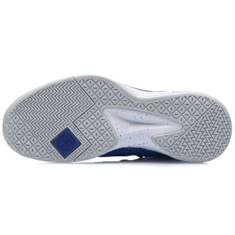 Li Ning Lock Professional Competition Anti-Slip Shock Absorption High-Top Basketball Shoes Men Sneakers Storm-Blue ABAP057-5