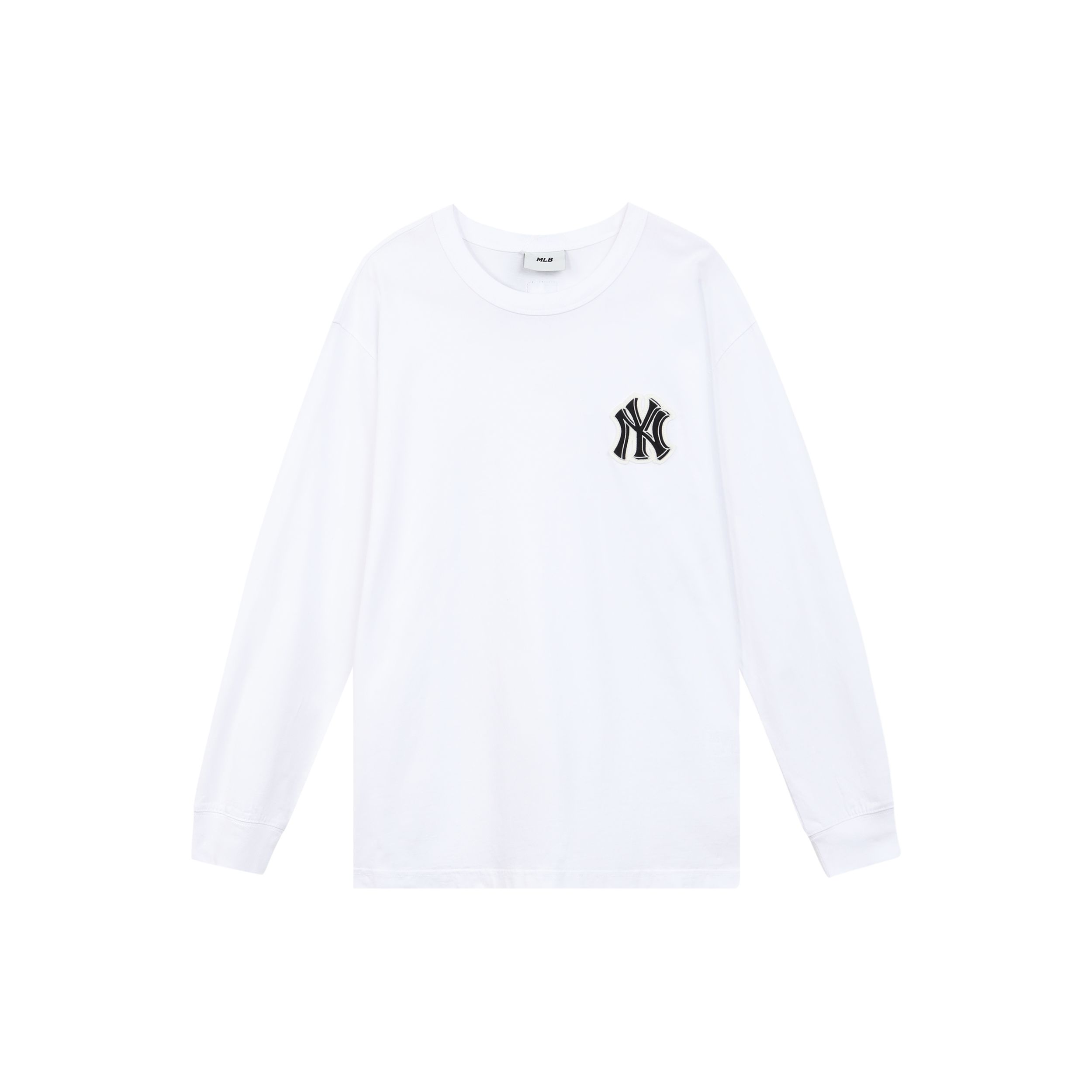 MLB New York Yankees Rückseitenlogo Aufdruck Langarm American Vintage T-Shirt Unisex Oberteile Weiß 3ATSB0224-50WHS XL white