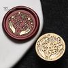 Handmade Letter Sealing Vintage European Magic Themed Wax Seal Stamp Head, Solid Brass Exquisite Wedding Invitation Engraved Head for Journal Envelope