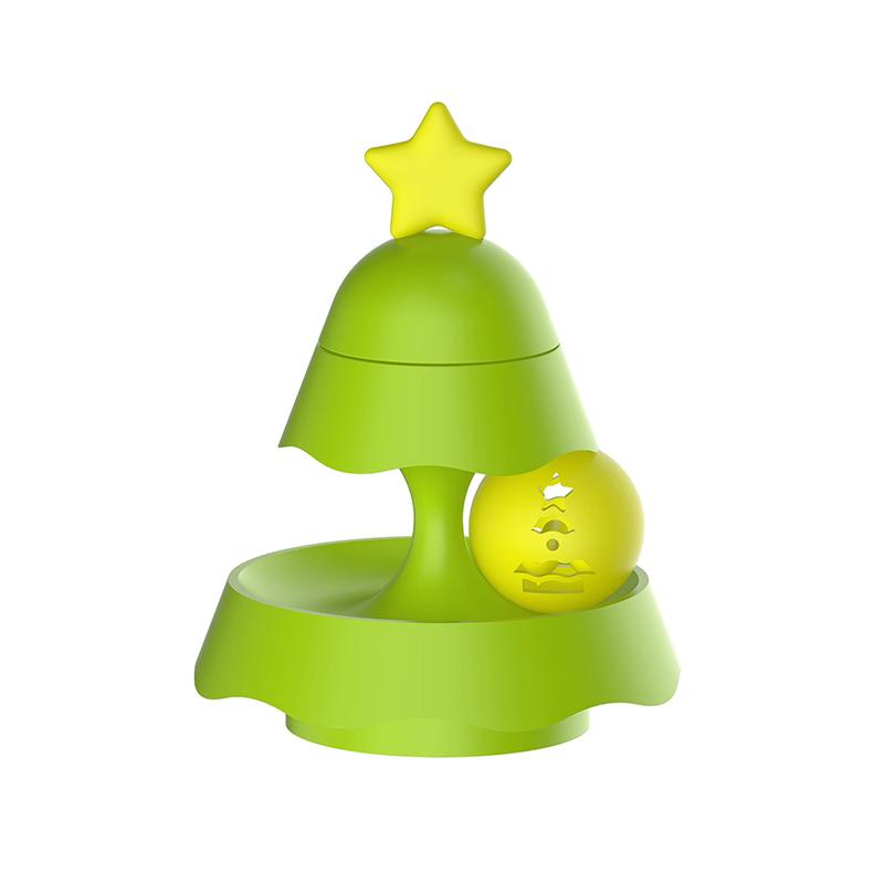 Multi-Functional Christmas Tree Cat Toy Self-Amusing Boredom Relief Interactive Durable Turntable With Ball Bell, Glowing Ball