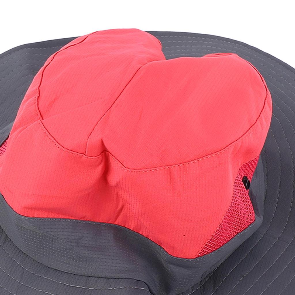 Large Brim Sun Hat UV Protection Wide Brim Sun Shade Bucket Hat with Ponytail Hole for Outdoor Beach Travel Camping