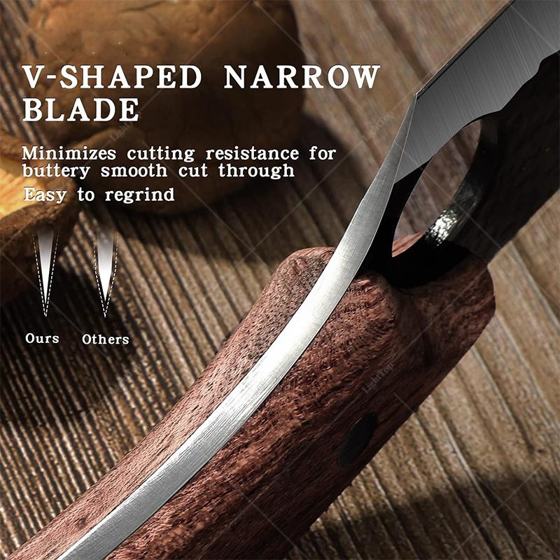 Hand Forged Kitchen Fish Sculpture Knife Stainless Steel Boning Knife Vegetable Fruit Meat Slicing Knife Kitchen Tools