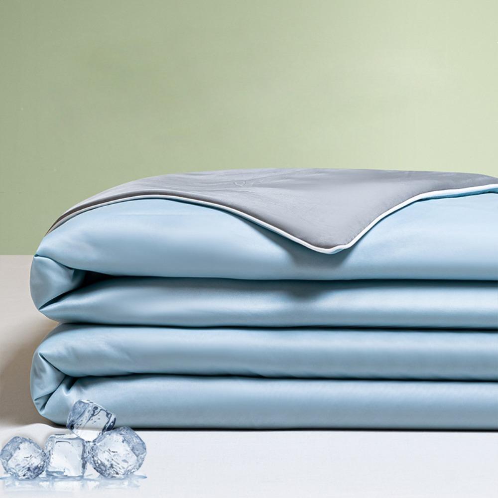 

Приятное для кожи кондиционирующее одеяло Охлаждающее одеяло с холодным эффектом Новое охлаждающее одеяло Весна Лето 100×150cm-Blue Grey